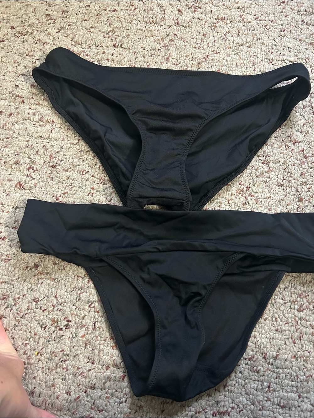 Women's Black Bikini Bottoms - 2